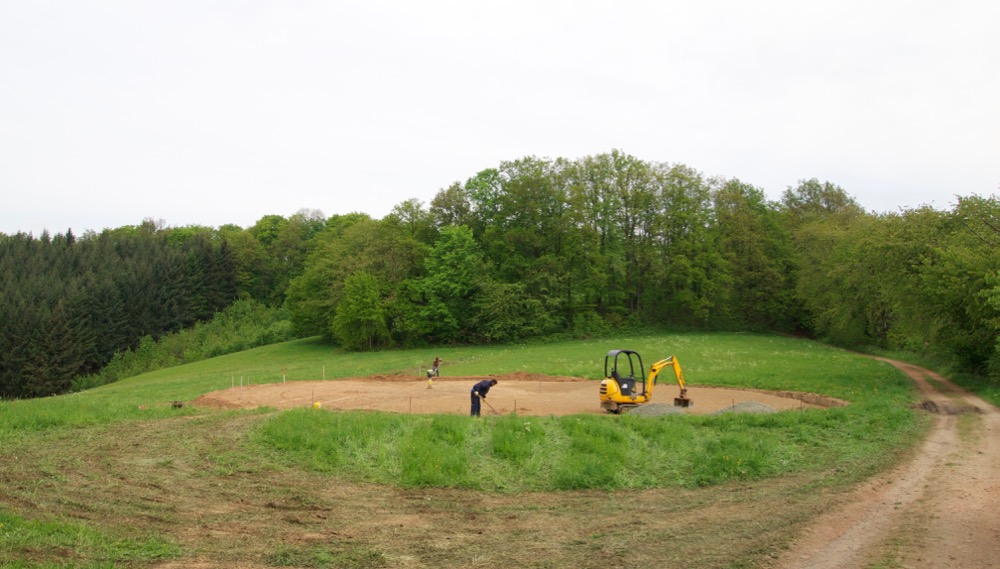 A plateau is formed