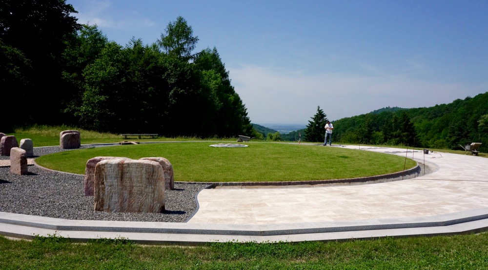 The dance floor in the monument is ready