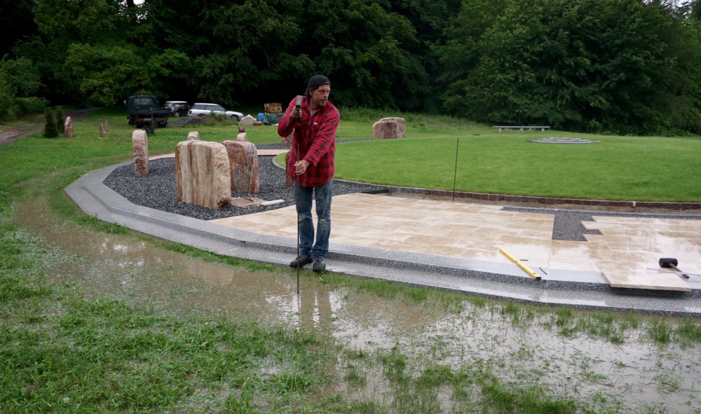 Wasserproblem vor der Entwässerung
